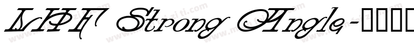 LHF Strong Angle字体转换